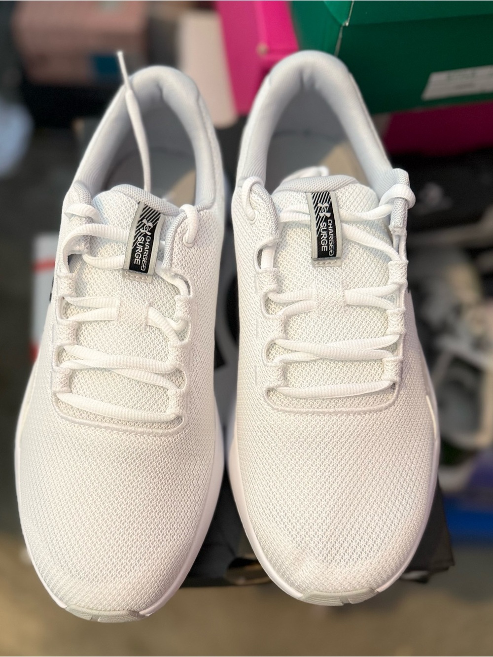New Under Armour Men's White Athletic Shoes Size 8.5